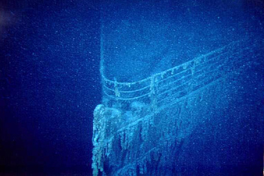 Wrack der Titanic - Schiffsbug