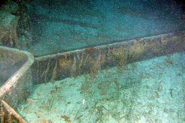 Wrack der Titanic - Ladeluke 1 auf Vordeck