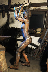 Schmied Bodypainting / Blacksmith Body Painting