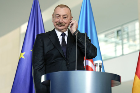 Empfang des Präsidenten von Aserbaidschan in Berlin