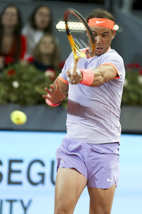 Tennismatch Alex de Minaur vs Rafael Nadal in Madrid