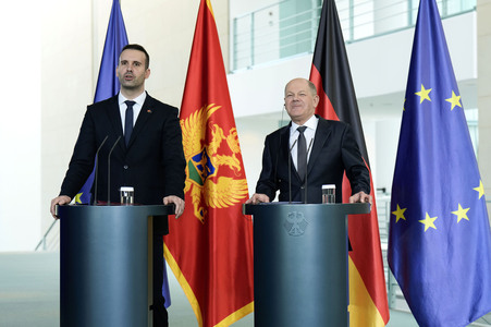 Empfang des Ministerpräsidenten von Montenegro in Berlin