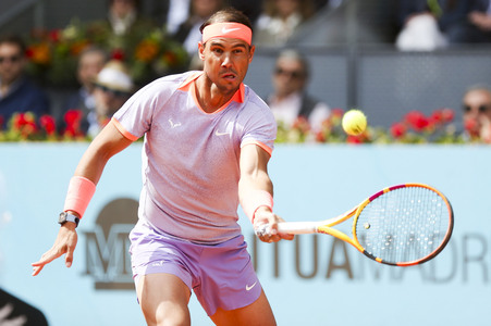 Tennismatch Rafael Nadal vs Pedro Cachin in Madrid