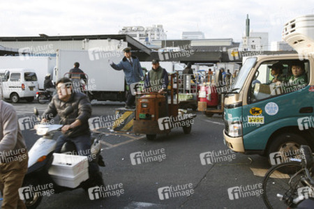 Kreuzung auf dem Gelände vom Fischmarkt