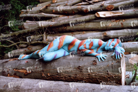 Blau mit Streifen / Blue with Stripes