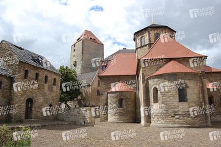 Für den Film erreichtete Hauskulisse in der Burg Querfurt, Marterturm und Burgkirche