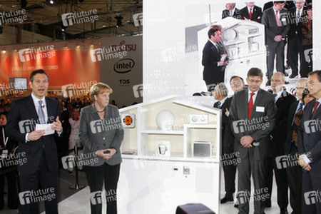 René Obermann, Angela Merkel, José Luis Rodriguez Zapatero