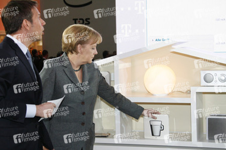 René Obermann, Angela Merkel