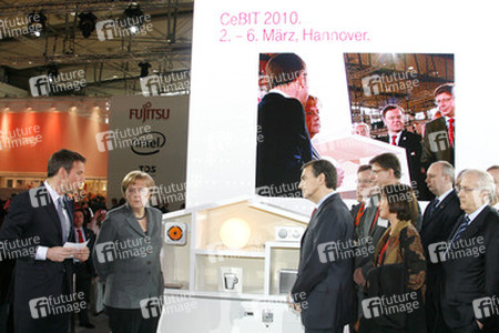 René Obermann, Angela Merkel, José Luis Rodriguez Zapatero