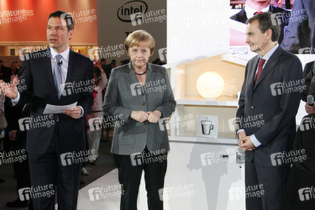 René Obermann, Angela Merkel, José Luis Rodriguez Zapatero