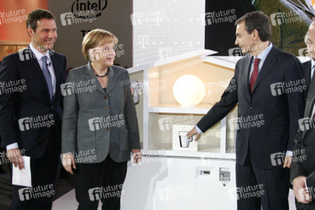 René Obermann, Angela Merkel, José Luis Rodriguez Zapatero