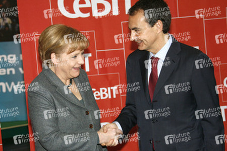 Angela Merkel, José Luis Rodriguez Zapatero