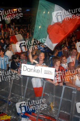Italienische Fans feiern den WM-Sieg auf der Fanmeile
