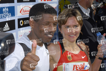 Haile Gebrselassie, Irina Mikitenko