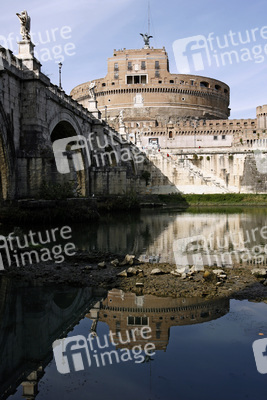 Castel Sant'Angelo / Engelsburg mit Ponte Sant'Angelo / Engelsbrücke