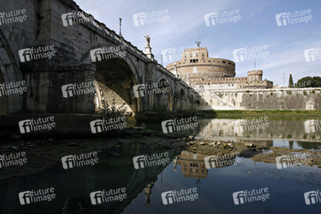 Castel Sant'Angelo / Engelsburg mit Ponte Sant'Angelo / Engelsbrücke