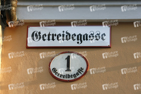 Straßenschild der Getreidegasse