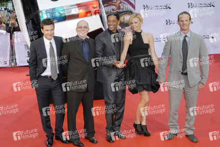 Jason Bateman, Akiva Goldsman, Will Smith, Charlize Theron, Peter Berg