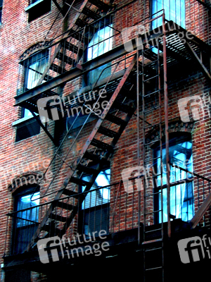 Feuerleiter in West Village