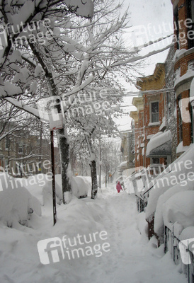 Schneegestöber in Ridgewood, Queens