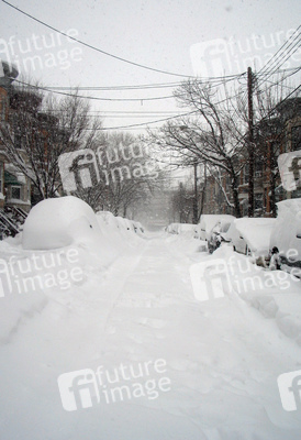 Schneegestöber in Ridgewood, Queens
