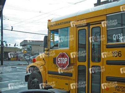 Schoolbus am Rockaway Parkway, Queens