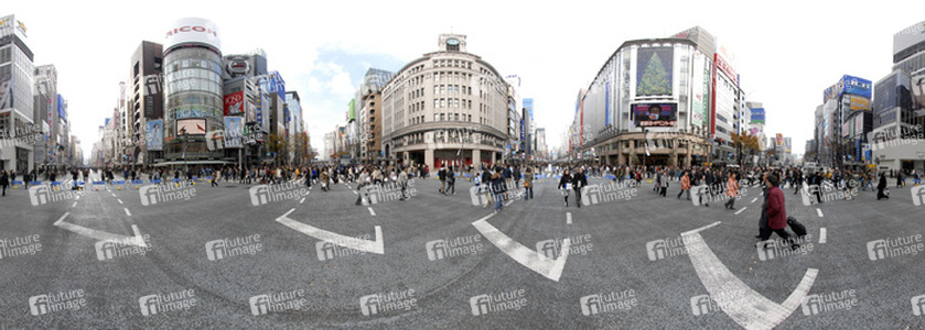 Straßenkreuzung in Ginza