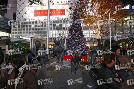 Weihnachtsimpression im Shoppingzentrum von Shibuya