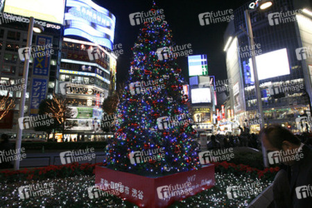 Weihnachtsimpression im Shoppingzentrum von Shibuya
