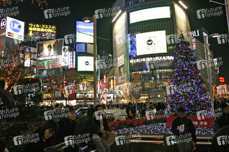 Weihnachtsimpression im Shoppingzentrum von Shibuya