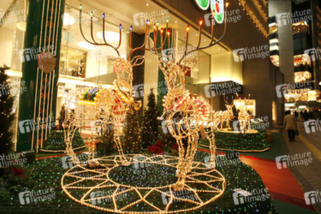 Weihnachtsimpression im Shoppingzentrum von Shibuya