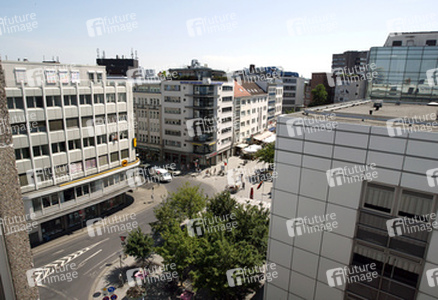 Blick vom Parkdeck auf die City