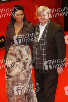 Joschka Fischer mit Gattin Minu Barati