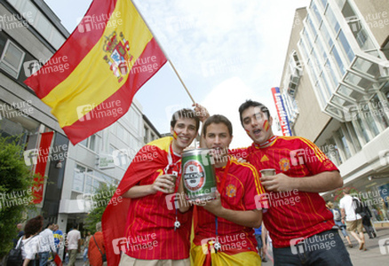 Fans aus Spanien auf der Fanmeile