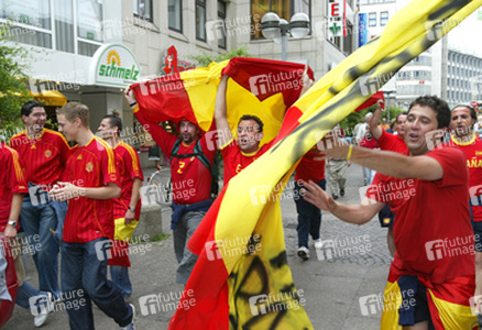 Fans aus Spanien auf der Fanmeile
