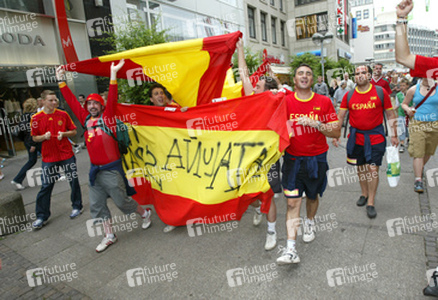 Fans aus Spanien auf der Fanmeile