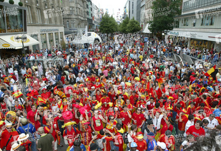 Fans aus Spanien auf der Fanmeile