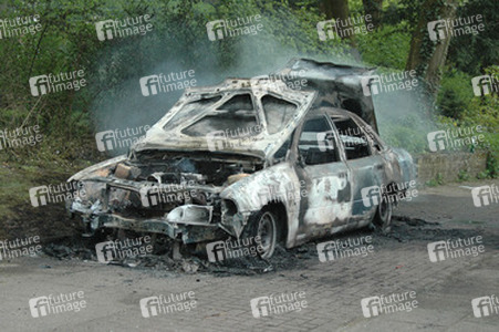 Ausgebranntes Auto