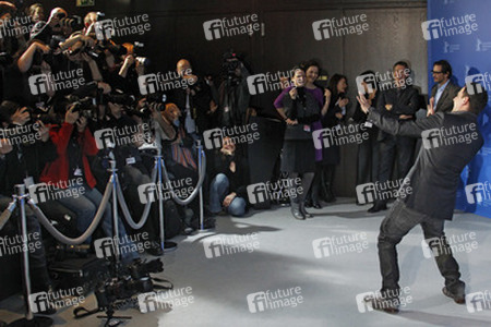 Moritz Bleibtreu mit Fotografen