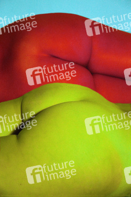 blau, rot und grün / blue, red and green