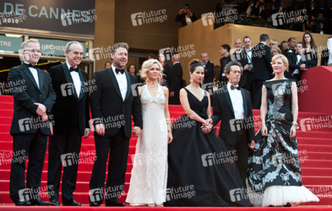 Thierry Frémaux, Frédéric Mitterrand, Russell Crowe, Danielle Spencer, Chau-Giang Thi Nguyen, Brian Grazer, Cate Blanchett