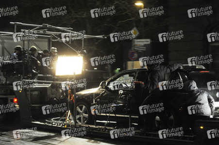 Nachtdreh zum Thriller 'Unknown Identity'