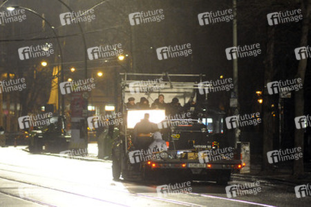 Nachtdreh zum Thriller 'Unknown Identity'