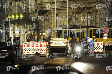 Nachtdreh zum Thriller 'Unknown Identity'