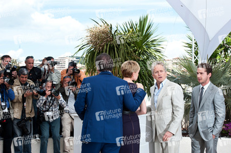 Oliver Stone, Carey Mulligan, Michael Douglas, Shia LaBeouf