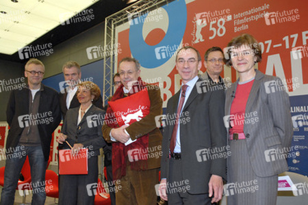 Berlinale-Chef Dieter Kosslick mit seinen Sektionsleitern Christoph Terchechte, Wieland Speck, Beki Probst, Alfred Holighaus, Dr. Rainer Rother, Thomas Hailer, Dorothee Wenner