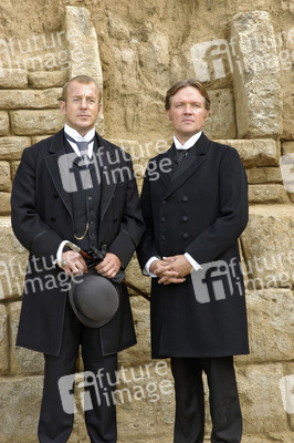 Heino Ferch als Heinrich Schliemann und Justus von Dohnányi als Oskar Neumann