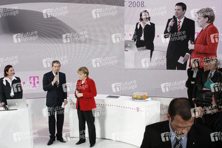 René Obermann, Angela Merkel