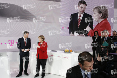 René Obermann, Angela Merkel