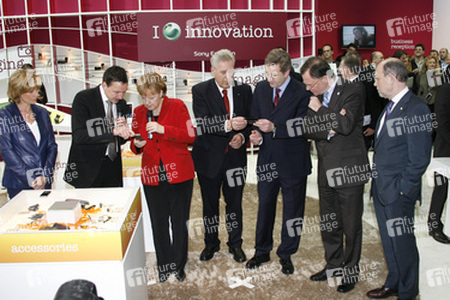 Dagmar G. Wöhrl, Sony Ericsson Manager, Angela Merkel, Michael Glos, Christian Wulff, Stephan Weil